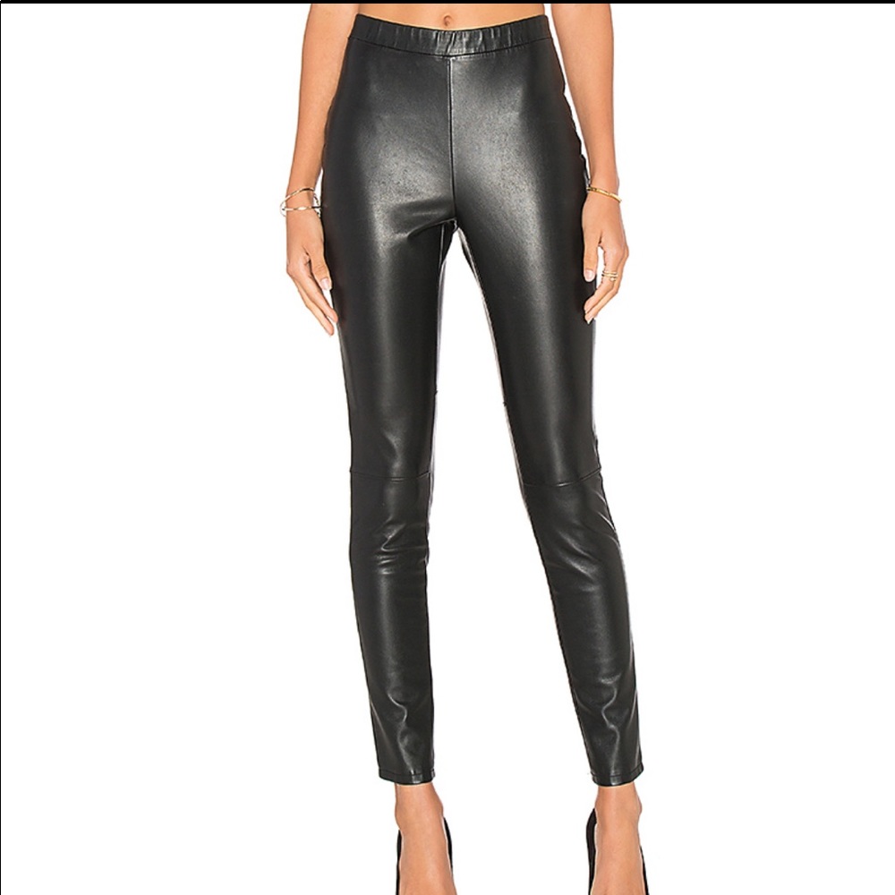 Cupcakes & cashmere faux leather leggings/pants